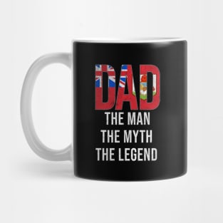 Bermudian Dad The Man The Myth The Legend - Gift for Bermudian Dad With Roots From Bermudian Mug